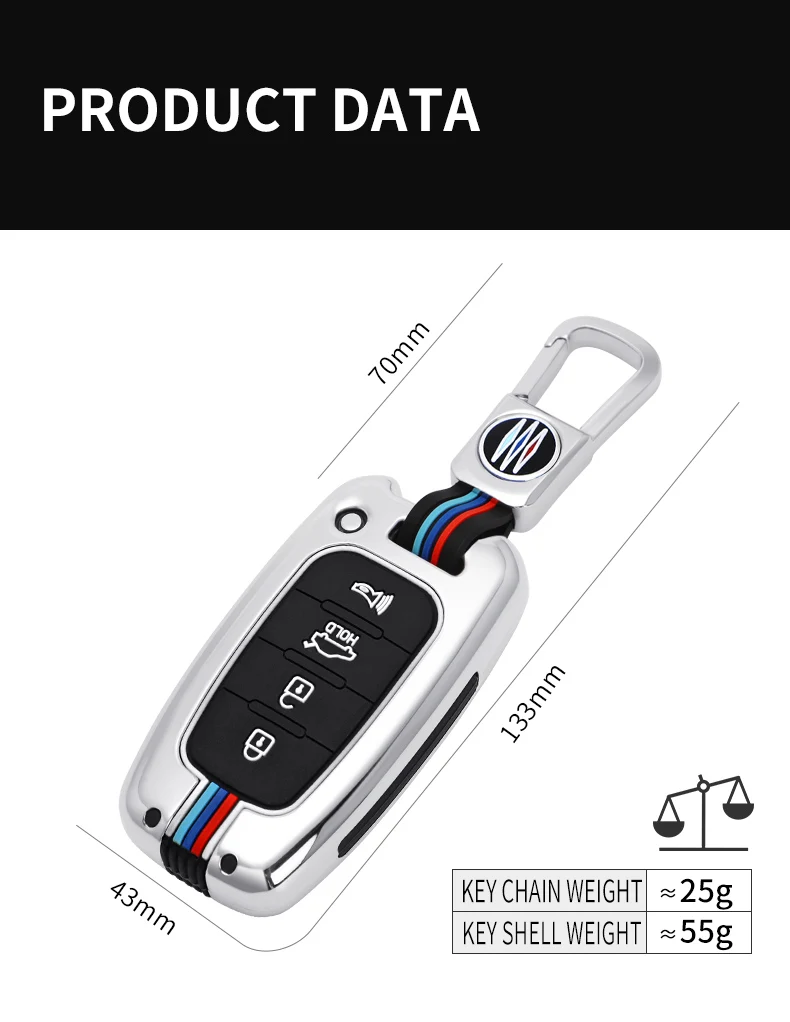 Custodia per chiave in Silicone in lega di zinco per Hyundai Solaris HB20 Veloster SR IX35 Accent Elantra I30 per KIA RIO K2 K3 Sportage 17 Custodia per chiave in Silicone in lega di zinco per Hyundai Solaris HB20 Veloster SR IX35 Accent Elantra I30 per KIA RIO K2 K3 Sportage - Ha2864c16012c4d13b39ccff408bc6b18Q
