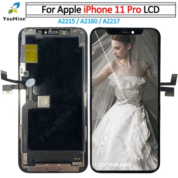 

For iPhone 11 Pro LCD Display Touch Screen Digitizer Assembly Replacement Parts for iPhone 11 Pro LCD A2215 A2160 A2217 screen