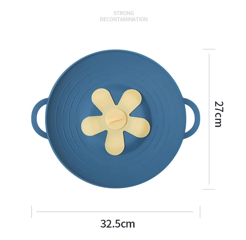 Silicone lid Spill Stopper Cover For Pot Pan Kitchen Accessories Cooking Tools Flower Cookware Home Kitchen Accessories Gadgets