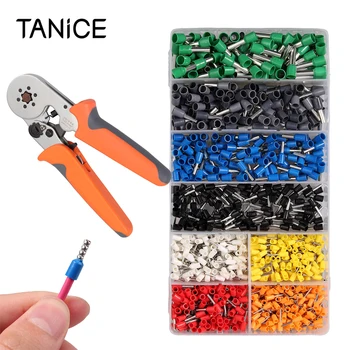 

TANiCE 6-6 Hand Crimping Tool 0.25-6mm² And Connection Kit With 175mm Ferrule Crimper Plier With Terminal Wire Connectors