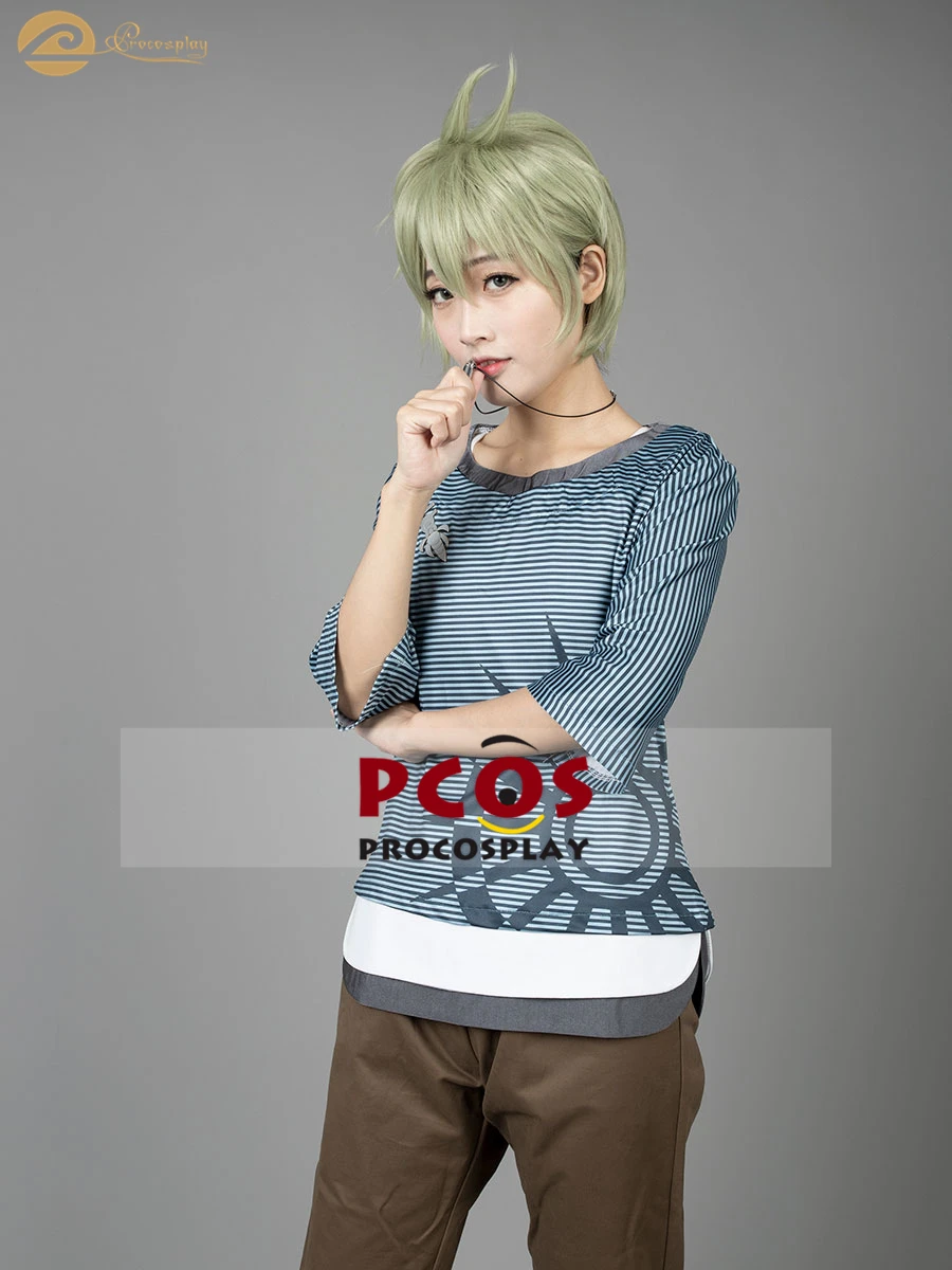 Procosplay Danganronpa V3: Killing Harmony Amami Rantarou костюм в полоску с nacklace mp004986
