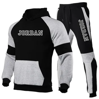 

2020Hot Brand Clothing Men's Fashion Tracksuit Trend Casual Sportsuit Men Hoodies Sweatshirts Sportswear JORDAN 23 Coat+Pant Men