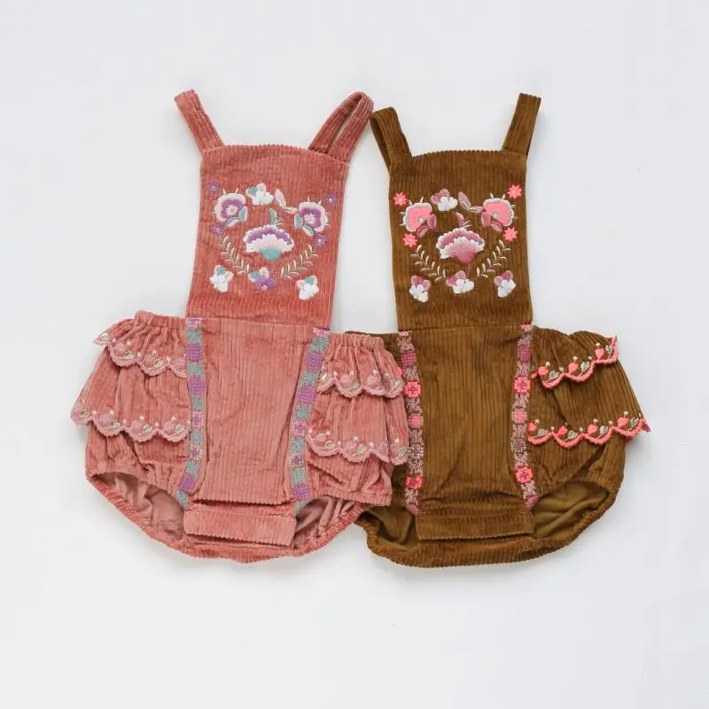 

Baby Rompers 2019 Autumn Winter StRafina LM Baby Girls Rompers Jumpsuit Baby Toddlers Corduroy Gallus Overall Children Clothes