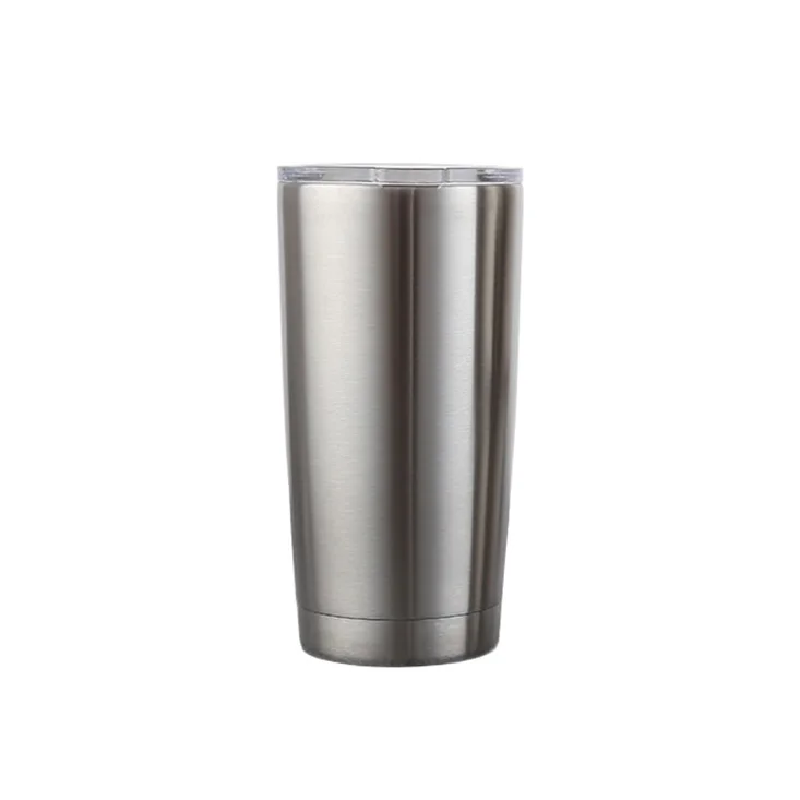 20oz silver 25 шт. Нержавеющая сталь стакан 30oz 20oz 10oz стакан с двойными стенками вакуумной изоляцией из нержавеющей стали для путешествий Кофе кружка большой Ёмкость спортивные чашки - Цвет: 20oz silver