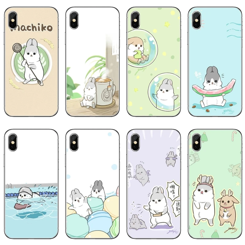 Милый чехол Machiko Rabbit для iPhone 11 Pro XS Max XR X 8 7 6 6S Plus 5 SE 4 iPod сенсорный Чехол | Мобильные