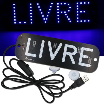 

YSY 10X NEW LIVRE with USB Taxi Led Taxi Light Sign Car Led Windscreen Cab indicator Lamp Signal Light Windshield Lamp 5V