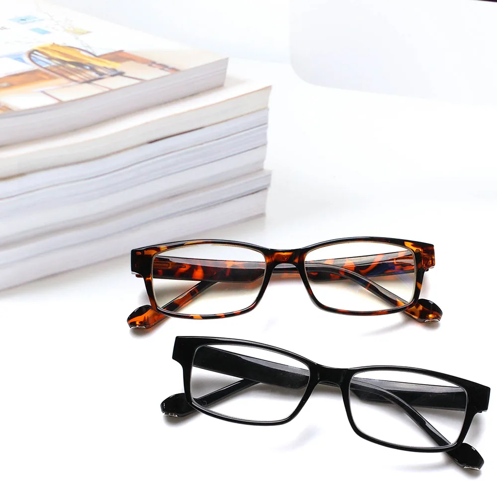 

Turezing Small Square Retro Unisex Reading Glasses, Ultra-light and Wear-resistant High-quality glasses with Bagag