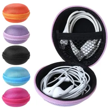 

Zipper Pouch Portable Earphone Bag USB Cable Organizer Headset Protective Box