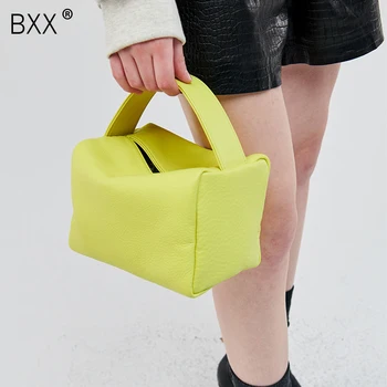 

[BXX] Vintage PU Leather Luxury Brand Handbags and Purse 2020 Winter Women's Shoulder Bags Small Hand Bag High Quality HP513