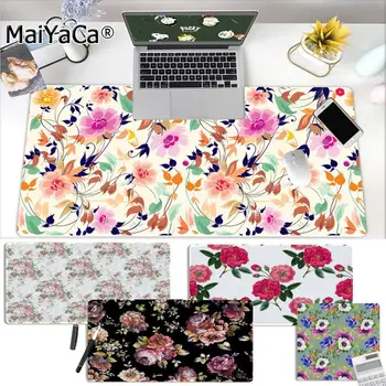 

MaiYaCa Non Slip PC Elegant Blue Pink Flower Comfort Mouse Mat Gaming Mousepad Free Shipping Large Mouse Pad Keyboards Mat