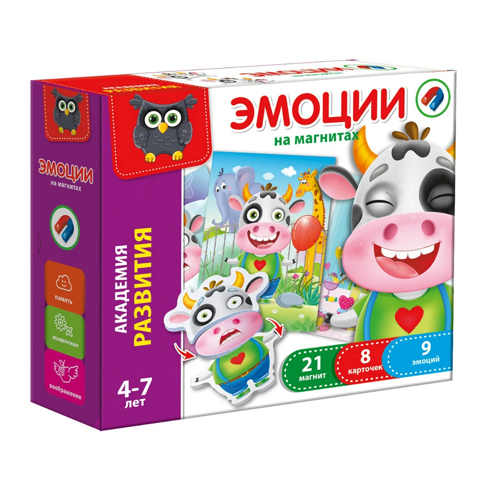 Игра настольная Vladi Toys "Эмоции на магнитах"