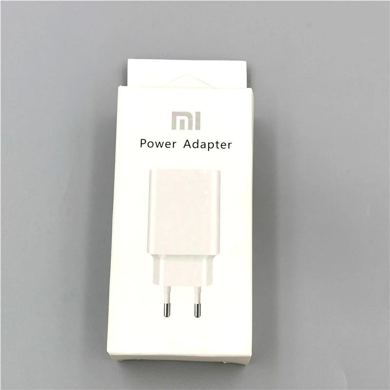 with box Оригинальное зарядное устройство Xiao mi 5 в 2a, зарядное устройство EU, адаптер питания для mi 6 9 A3 A2 lite mi x 2s 3 Red mi 7a Note 8 7 pro 2 5 plus pro 4X 5a 4a - Цвет: with box