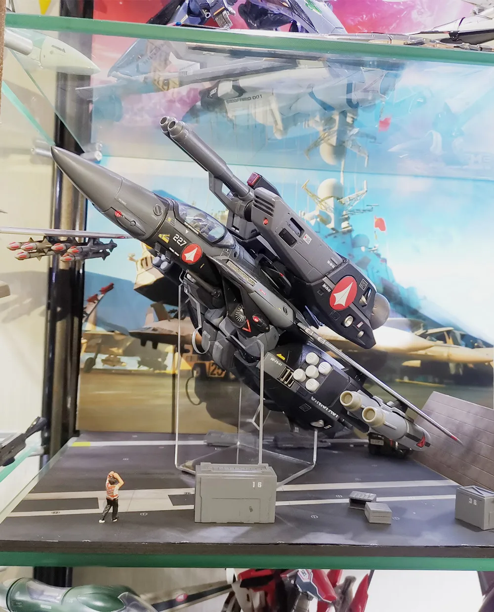 Marcross Arcadia Yamato Dx супер сплав серии 1/48 акриловая подставка для VF-1A