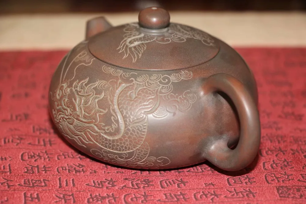 China Qin Zhou Ceramic tea pot ni xing tao puer tea pot Чайник из циньчжоуской глины*XI SHI LONG(TOU