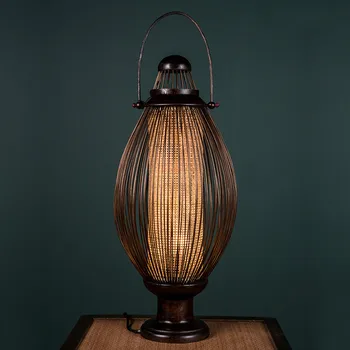 

outheast Asian style living room bedroom bedside lamp Thai clubhouse hotel decorative table lamp romantic dimmable lw424815