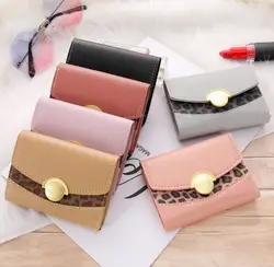 JIULIN женский кошелек короткий кожаный Дамский металлический дизайнерский кошелек для женщин мини цветной клатч брендовый женский кошелек