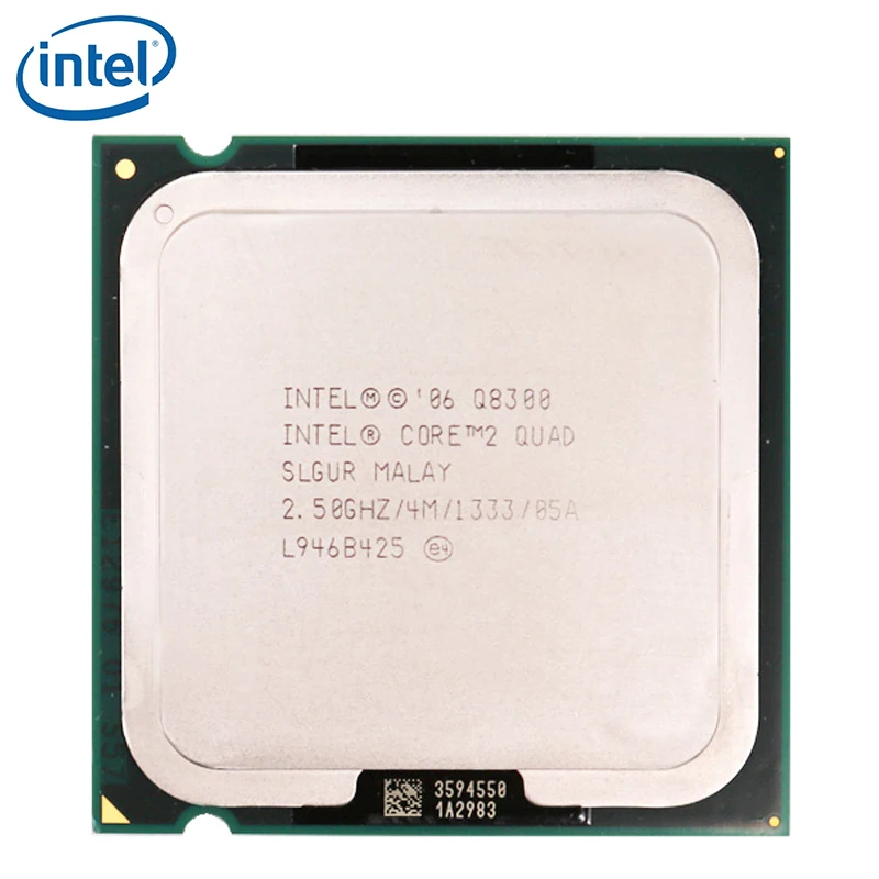 Процессор Intel Core 2 Quad Q8300 5 ГГц четырехъядерный ЦПУ 4 Мб 95 Вт LGA 775 протестирован 100%