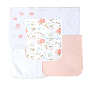 

Baby Three Layer Cotton Easy Washable Dryable Baby Feeding Towels Napkins Newborn Child Printing Handkerchief Baby Spit Milk Pad