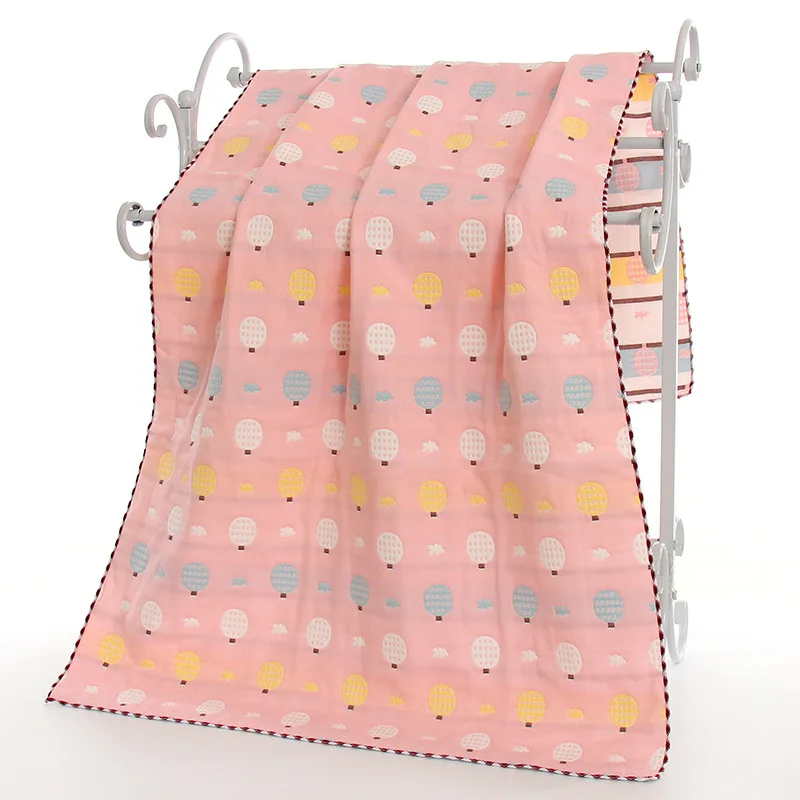 70*140 см детское хлопковое банное полотенце, шестислойное газовое детское банное полотенце, тонкое одеяло для новорожденных, детское летнее одеяло