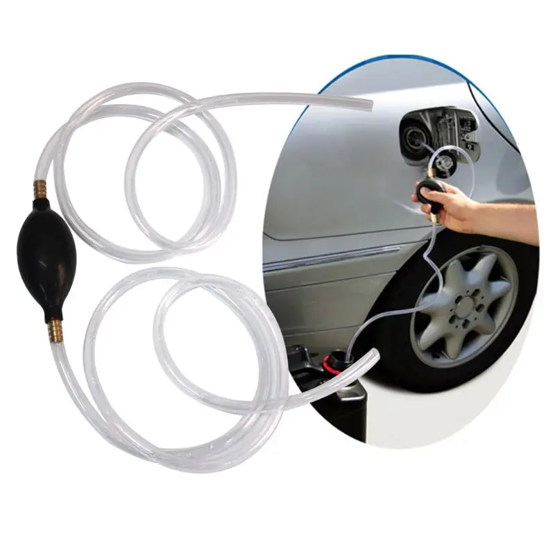 Gasoline Siphone Hose Hand Siphon Pump Petrol Water Oil Liquid Fuel Transfer liquid transfer pump fuel hose tube