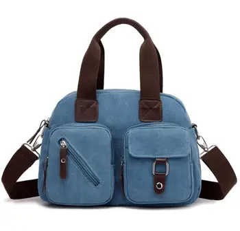 

YILUNXI 2020 Leisure zipper women's cross body bag Fashionable canvas bag for ladies Vintage simple female one-shoulder bag