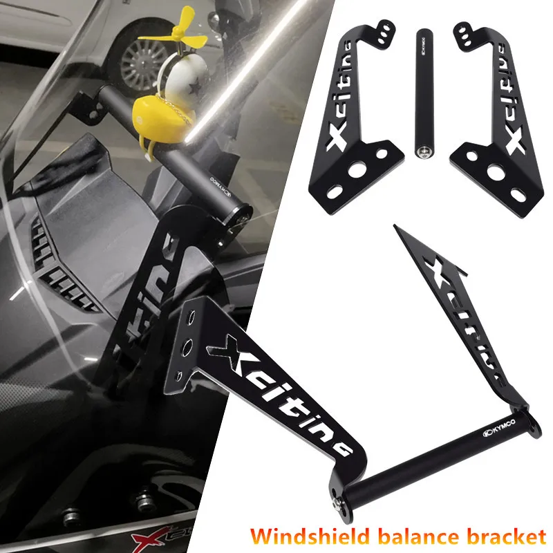 

Motorcycle accessories GPS mobile phone navigation support bracket windshield cross bar For KYMCO XCITING 250 300 XCITING250