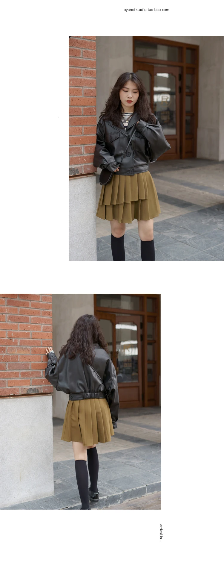 LANMREM New Autumn And Winter Coat Loose Korean Version Of The Solid Color Jacket Top Short Thick PU Leather Women 19B-a263