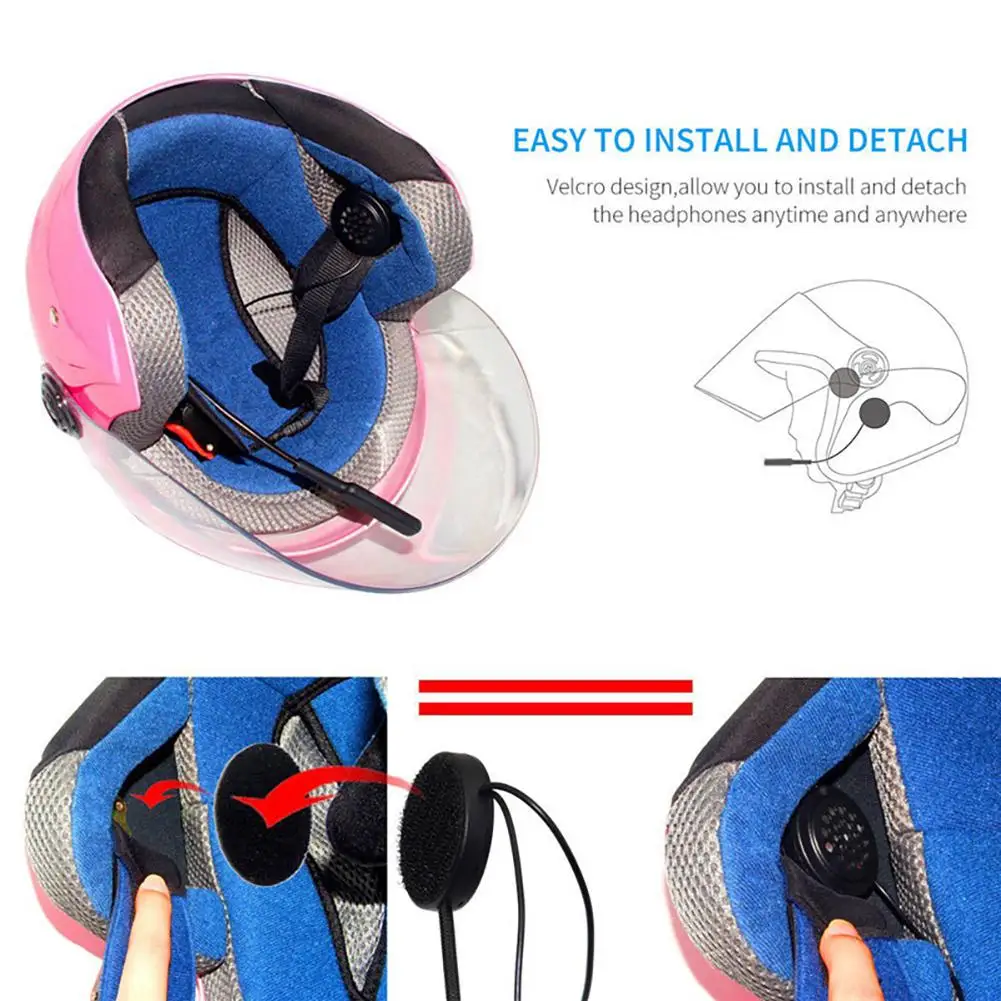Мотоциклетный шлем Беспроводная bluetooth-гарнитура наушники двойная акустическая система громкой связи Музыка для MP3 MP4 телефона