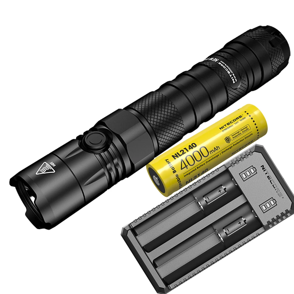 NITECORE P12 Тактический светильник XP-L HD V6 max 1200 люмен луч бросок 238 м наружный фонарь поисково-спасательный ручной светильник - Испускаемый цвет: P12 NL2140 UI2
