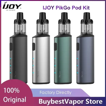 

Original NEW IJOY PikGo Pod Kit W/ 2ml Capacity P1.0 Mesh Pod &P 0.6Mesh Pod W/ 1300mAh Inbuilt Battery Electronic Cigarette Kit