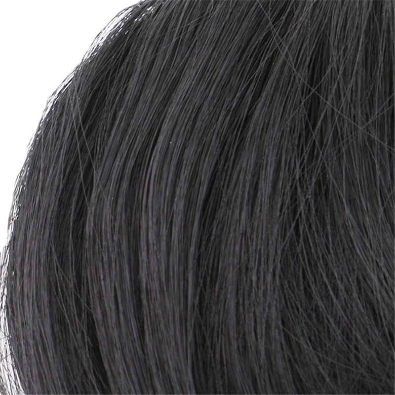 15 см Длина короткая коса тупые челки натуральные аккуратные шиньоны термостойкие синтетические женские волосы в наличии натуральные