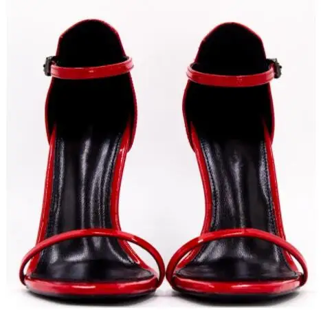 

real leather Black Star Shoes of the Same Style 2019 Super High-heeled Sexy Night Club sandals Heel height 8CM/10CM