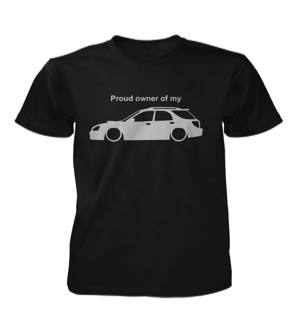 Горд владелец классический вагон автомобиль Impreza футболка Лидер продаж 2019 Мода