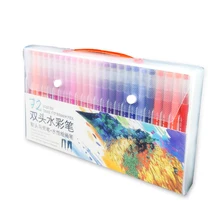 42/60/72 шт. Цвета тонко пишущие ручки с кисточками маркеры для рисования акварельные маркеры школьные принадлежности каллиграфия