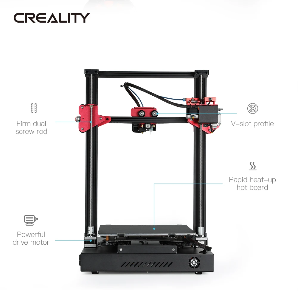3D принтер CREALITY CR 10S Pro V2 с автоматическим выравниванием BL Touch сенсорный экран Capricorn