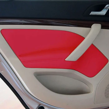 

Left Hand Drive Leather Door Panels Cover For Skoda Octavia 2007 2008 2009 2010 - 2014 Car Door Armrest Panel Cover Sticker Trim