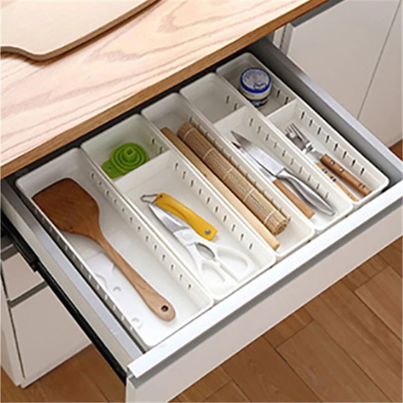 

plastic cutlery storage drawers Home Kitchen Organizer tool storage Drawer Cosmetics Closet Organizer for kitchen storage drawer