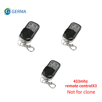 

GERMA 3pc 433 mhz Wireless RF Remote Control Transmitter Electric Gate Key Fob Garage Controller Included Battery(not for clone)