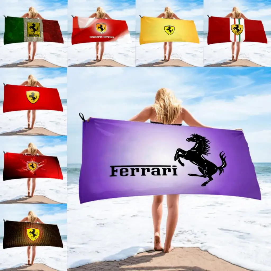Банное полотенце Ferrari из микрофибры пляжное женская шелковая длинная юбка с