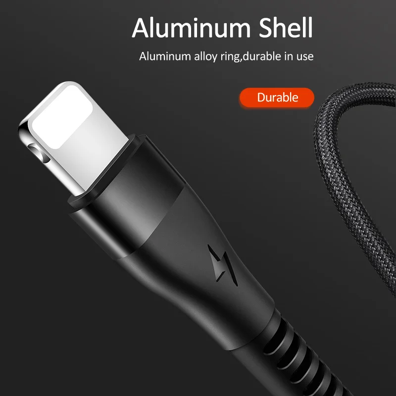 USAMS Реверсивный usb-кабель для iPhone X Xs быстрая передача и зарядный кабель для передачи данных для iPad iPhone 8 7 Мобильный провод для зарядного устройства