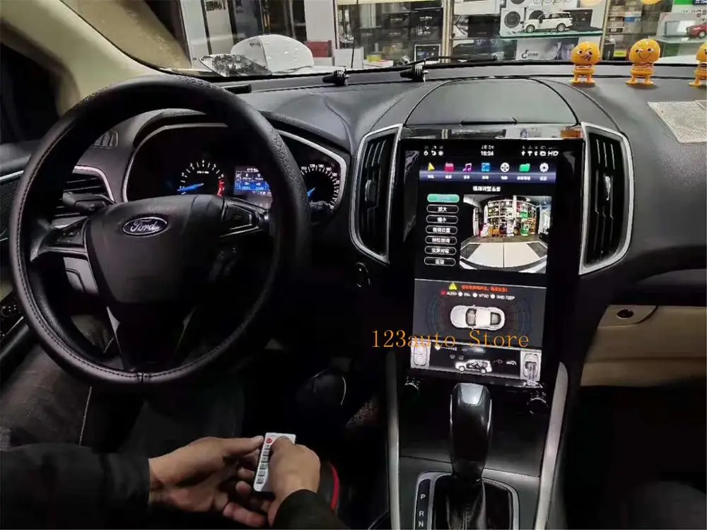 13,6 ''вертикальный экран Tesla стиль Android 8,1 автомобильный DVD gps плеер Радио Навигация для ford edge PX6 HDMI