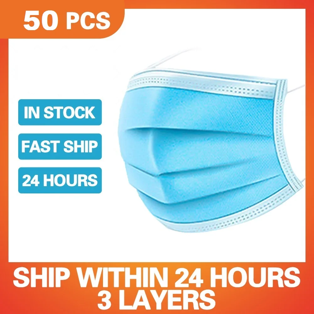 

Disposable 3 Layers Medical Masks Prevent Dust Fog Proof Surgery Mouth Mask Health Protection Anti Pollution Prevent Infection