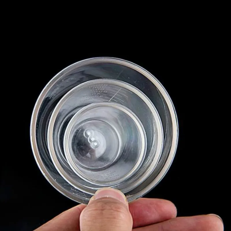 3pcs Fishing Measuring Cup Bait Cup Fishing Gear Fishing Article with Scale Bait Measuring Cup Transparent Cup Graduated Glass