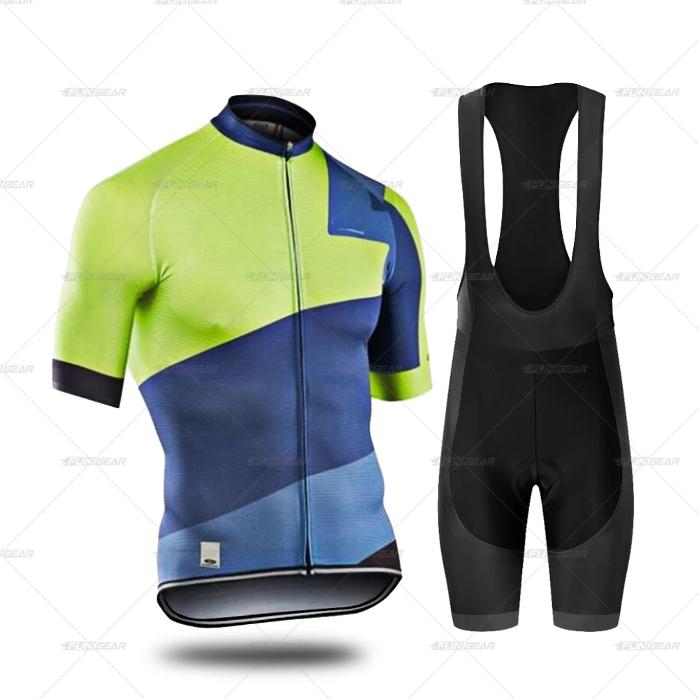 Bib Cycling Set Мужская велосипедная майка, набор, одежда для верховой езды, NW, дышащая мужская MTB велосипедная одежда, нагрудник, мужские короткие леггинсы, костюмы, Солнцезащитная гелевая подкладка - Цвет: Bib Cycling Set