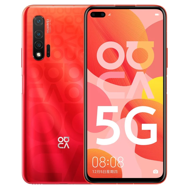 HuaWei Nova 6 5G версия смартфон Kirin 990+ Balong 5000 Android 10,0 6,5" 2400X1080 8 Гб ram 256 ГБ rom 40.0MP OTG
