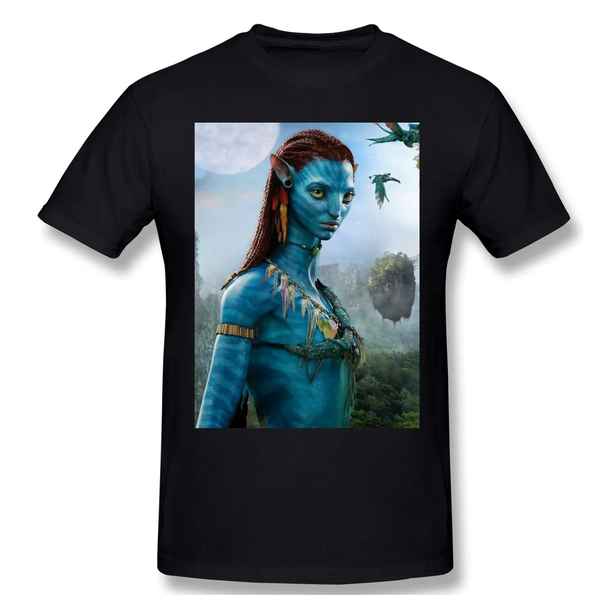 Neytiri/черная футболка с изображением Аватара Кэмерона Джека Салли Sci-Fi экшн-фильм