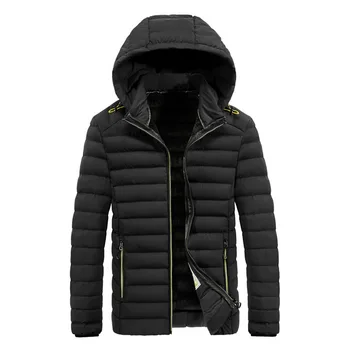 

2019 Winter New Casual Thick Hooded Parka Homme Hiver Multi Colors Detachable Cap Men Jacket Winter
