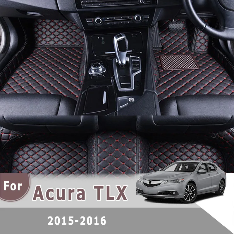 

RHD Carpets For Acura TLX 2016 2015 Waterproof Leather Car Floor Mats Auto Interior Styling Foot Pads Automobile Floorliners
