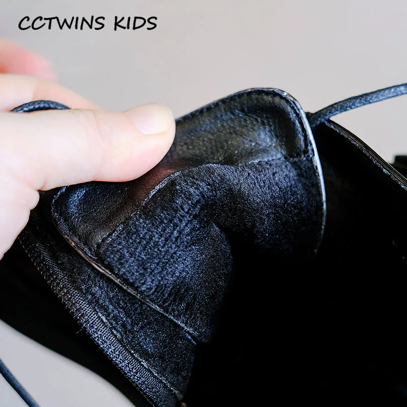 CCTWINS/детская обувь; коллекция года; зимняя детская обувь из искусственной кожи; брендовые Теплые ботильоны для девочек; брендовые Ботинки martin для малышей; MB110