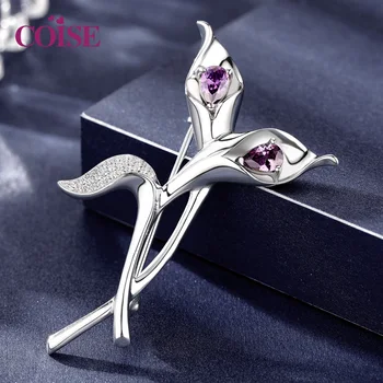 

S925 Silver Lily Fashion Brooch